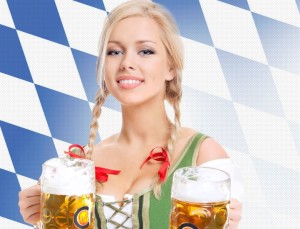 Oktoberfest beer wench girl