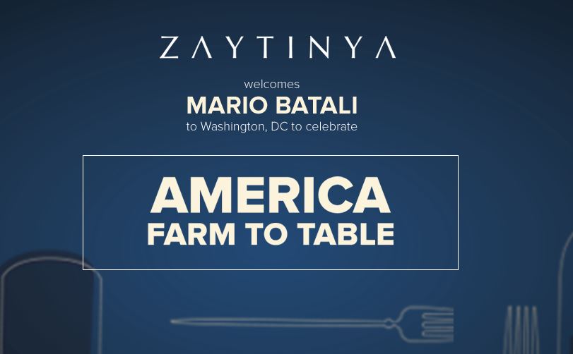 New Cookbooks & Release Parties in D.C.: Mario Batali at Zaytinya & 3 more